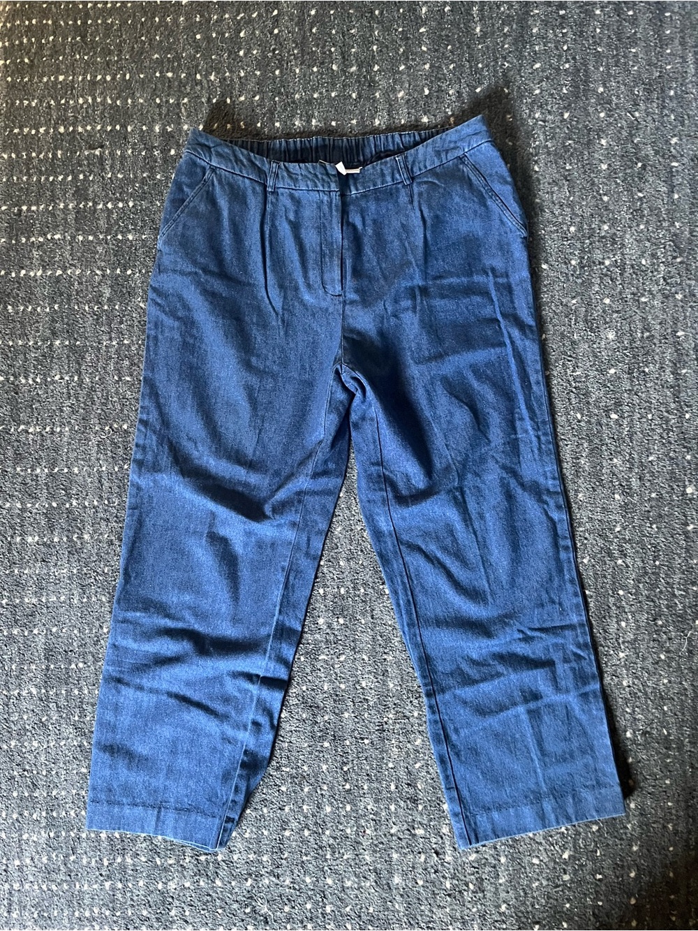JM Collection Navy Blue Pull-On Jeans